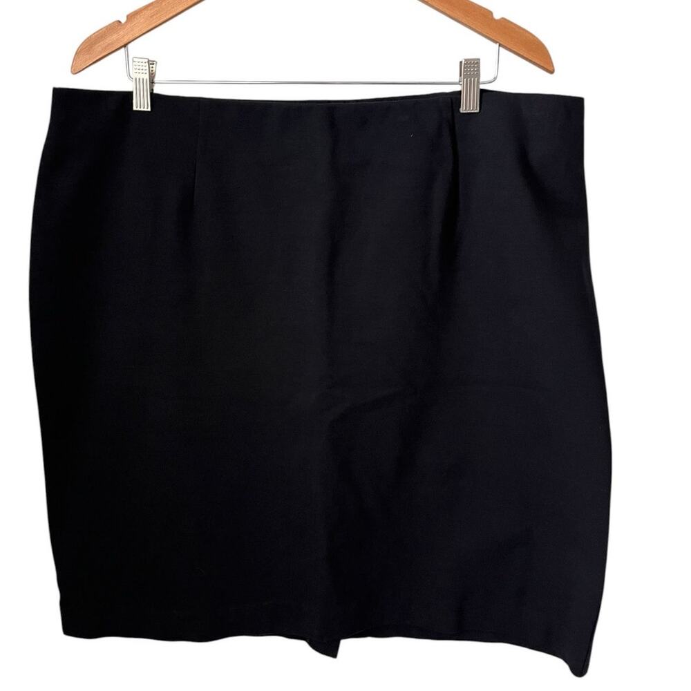 J. Jill Ponte Pencil Skirt Knee Length Pull On Stretchy Career Church Office XL